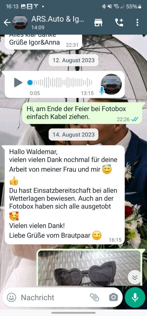 Hochzeit Schloß Ortenberg Anna & Igor Testimonials