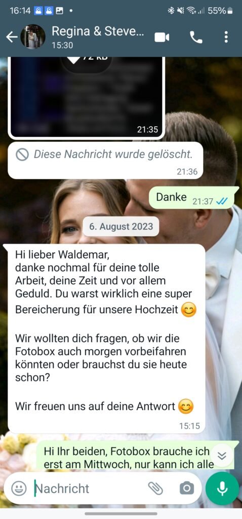 Hochzeit in Freiburg Testimonials